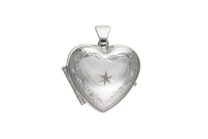 Planet Gold - Silver Locket - Diamond