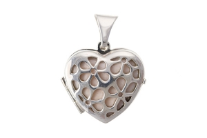 Planet Gold - Silver Locket - Real Stone